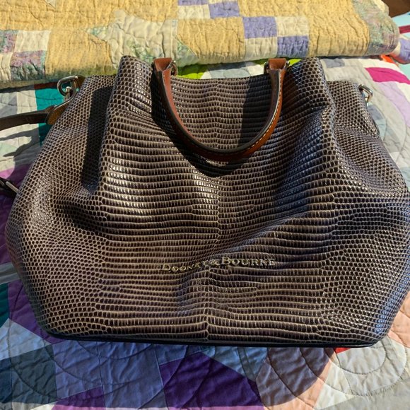 Dooney & Bourke Medium Barlow Embossed Lizard - Picture 1 of 10